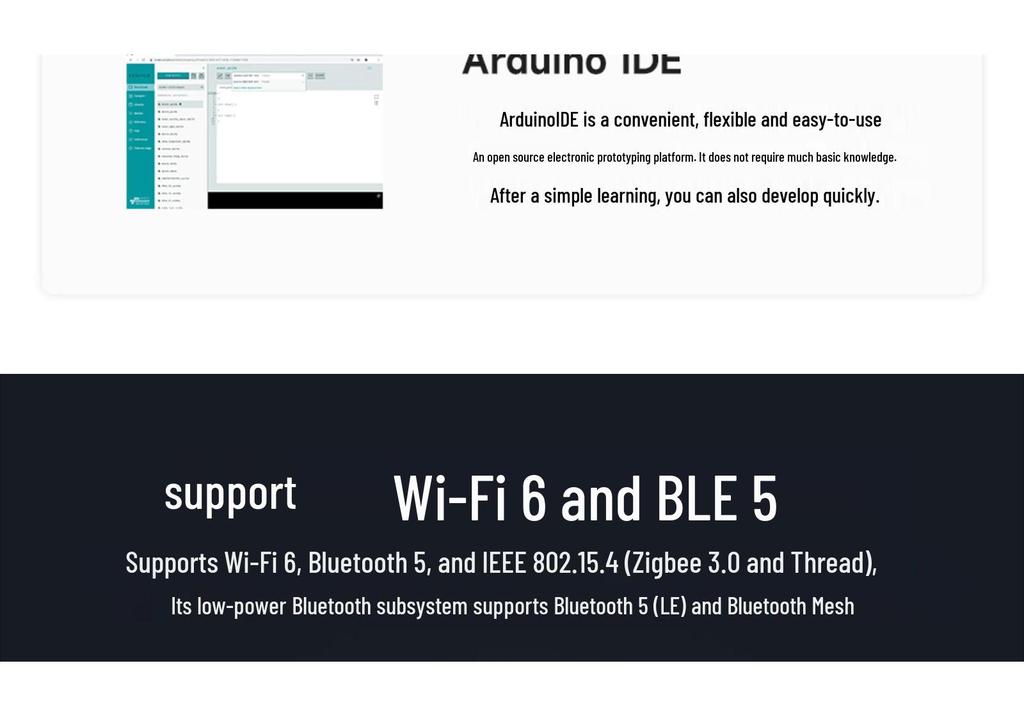 ESP32-C6 1.8" AMOLED Touch Dev Board, Wi-Fi 6/Bluetooth 5, XiaoZhi AI Compatible