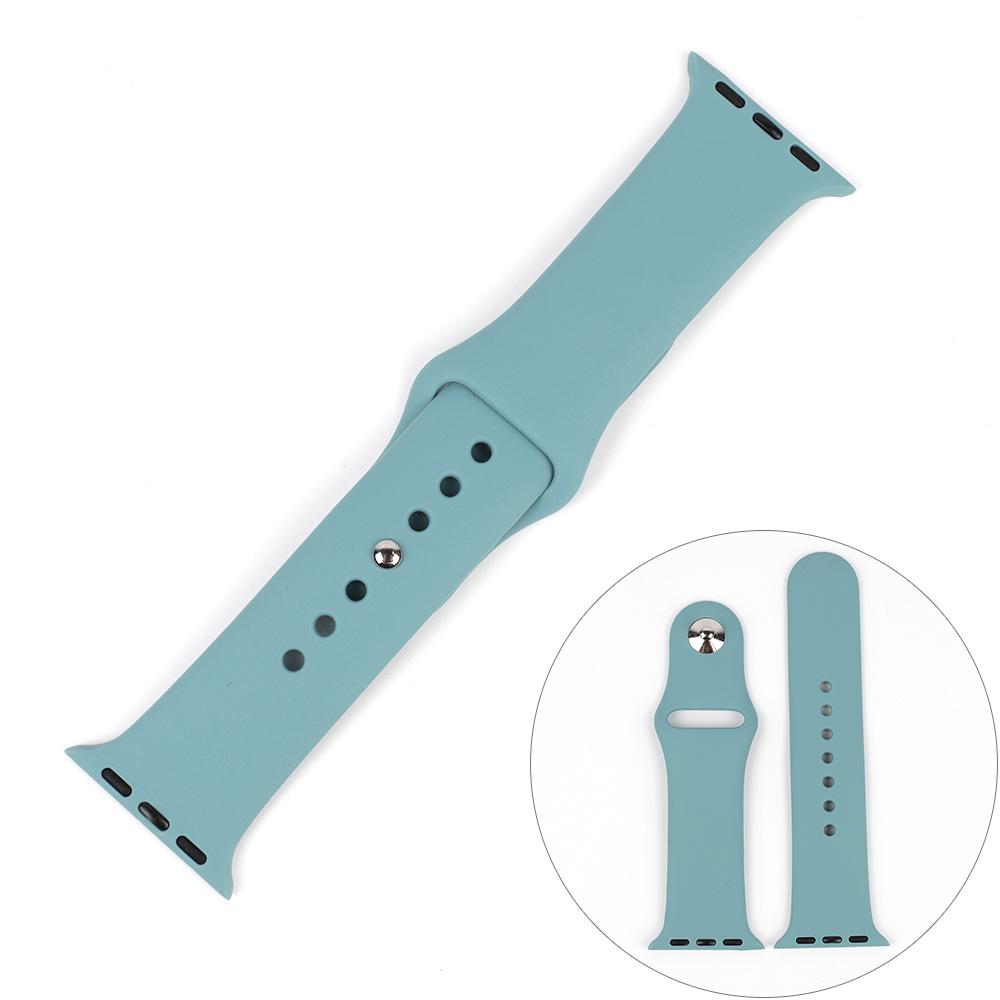 Silicone Watch Band 44mm 40mm 38mm 42mm Sport Loop Bracelet Waterproof Watchband iWatch Series 6 SE 5 4 3
