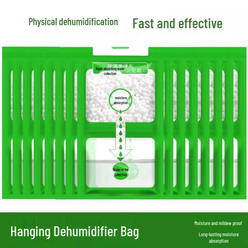

10-Pack Large Hanging Dehumidifier Bags, Strong Absorption for Mold Prevention in Rooms and Wardrobes