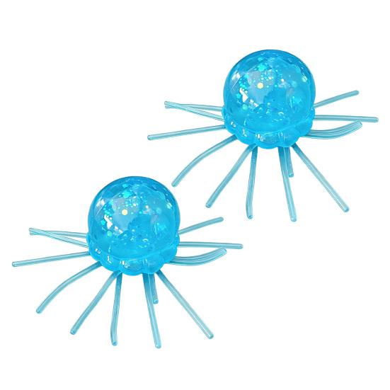 1/2/3Pcs Simulation Jellyfish Squeeze Toy Stress Relief Clear Glitter Jellyfish Sensory Toy Soft Stress Ball Sea Animal Fidget Toy