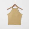 Women's Wireless Sports Bra with Stylish Straps and Built-in Pads