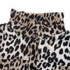 YYFS Women's Fashion Spring Fall Leopard Print Long Sleeve High Neck Loose Waistline Casual Dresses