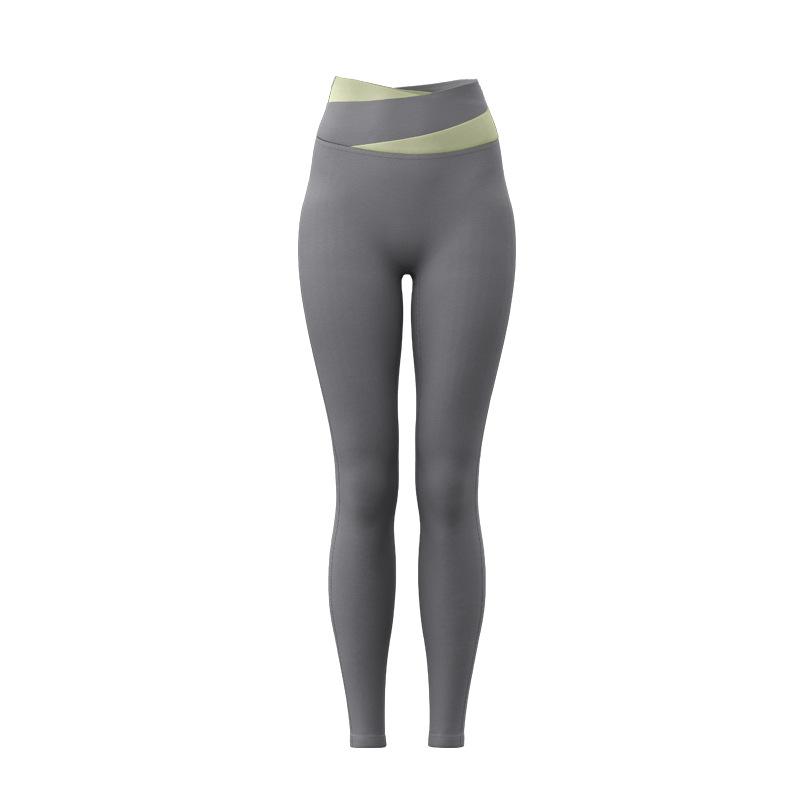 Contrasting Color Splicing Yoga Suit Women Can Wear Quick-drying Breathable Short-sleeved Trousers Pilates Sports Suit