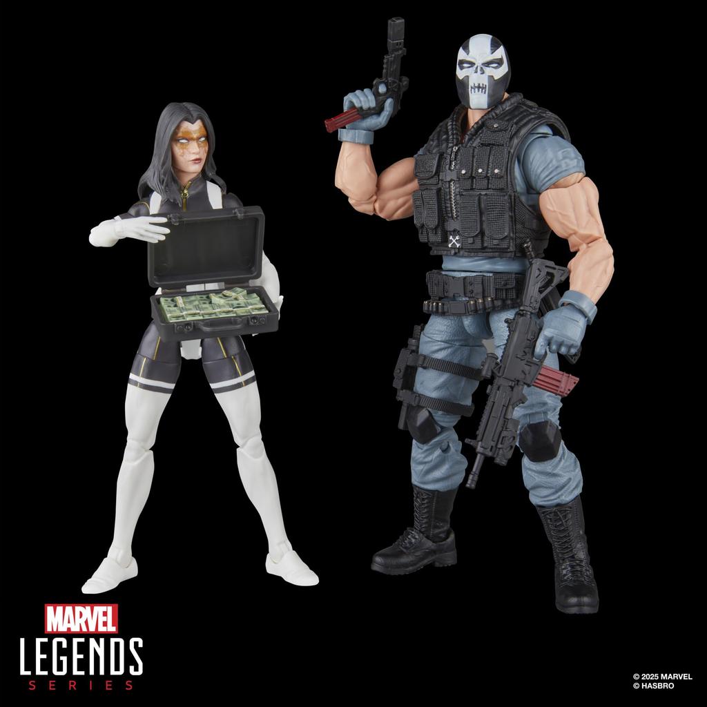 Marvel Legends Series Madame Masque Crossbones Marvel Comic Book Collectible Action Figure & Super-Villains 2-Pack 6-Inch (Amazon Exclusive)