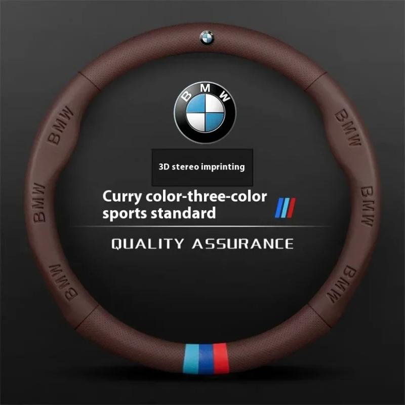 AYCCV1 NEW Car 3D Embossing Ventilate Steering Wheel Cover For BMW M Power M3 M4 M5 E36 E39 E46 E60 F10 F15 F20 F25 F30 G30 X1 X3 X5