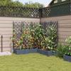 Garden Planter 5 Pcs Light Grey 120 X 120 X 125.5 Cm