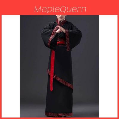 Hanfu stile cinese costume tradizionale da uomo in tessuto poliestere per performance giovanile sul palco