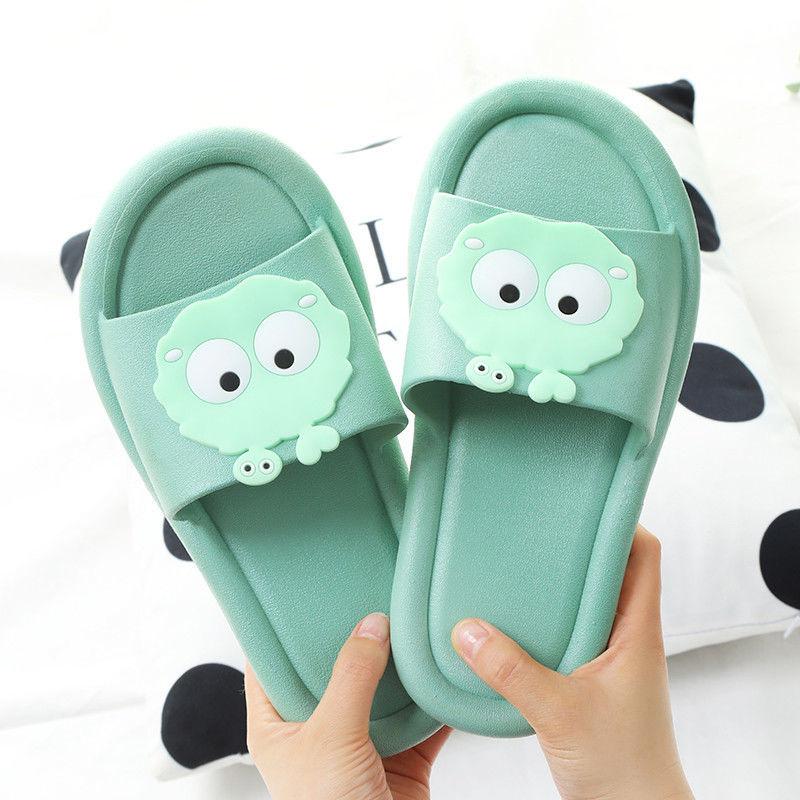 Slippers Summer Cute Couple Slippers Bathroom Home Cartoon Non-slip Soft Bottom Sandals