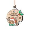 Xmas Countdown Sign Wooden Days Until Christmas Ornament Rustic Hanging Advent Calendar for Mantel Christmas Tree Decoration