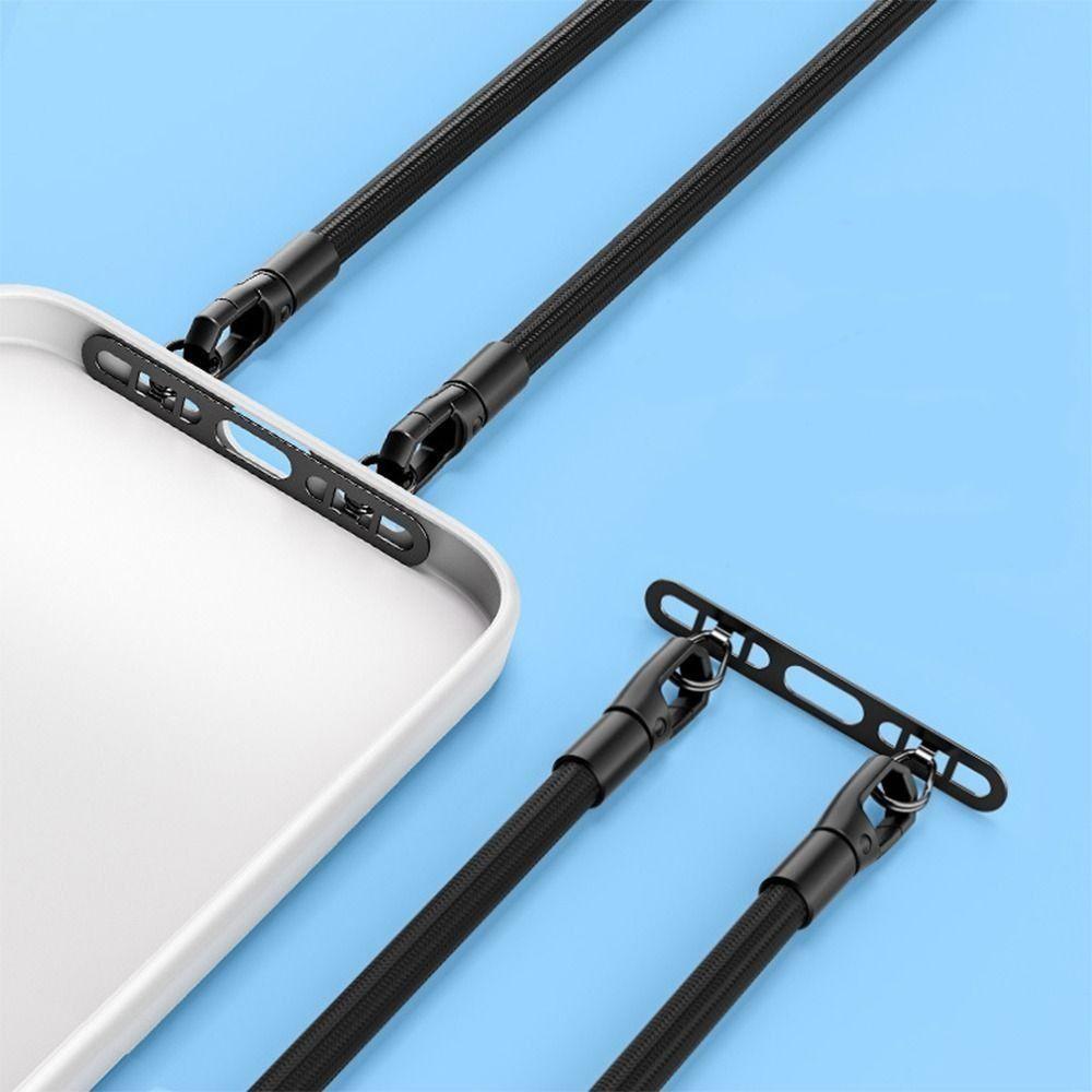 Double Buckle Gasket Phone Lanyard Clip Patch Phone Case Hanging Rope  for Mobile Phone