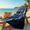 Manchester City Customize Text Beach Towel Soft Durable Quick-Dry Suitable for Swimming Gym Camping Yoga Vacation