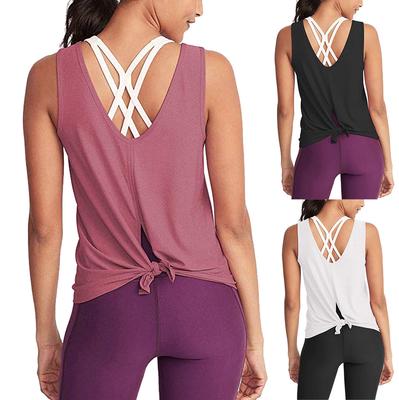 tie back yoga top