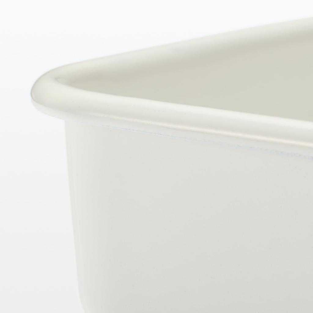 MUJI Large Enamel Storage Container selectable MDP13A3S (with lid)