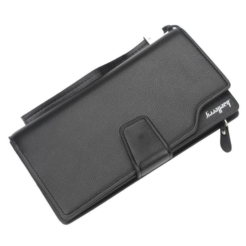 Men s Long Wallet Korean Version Youth Business Large Capacity Handbag Zipper Grab Bag 19x9x2