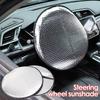 1 Piece Car Steering Wheel Cover Silver Thickened Sun Protection Foldable Anti-Uv Car Supplies Car Steering Wheel Sun Shade