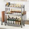3-Tier Stainless Steel Kitchen Spice Storage Rack