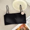 Liquid foundation, thin shoulder strap, tube top, beautiful back, seamless underwear, anti-light, small breasts gather, one-word collar