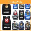 Rucsac Școlar Roblox cu Model pentru Copii, Fundal Stelar și Capacitate Mare