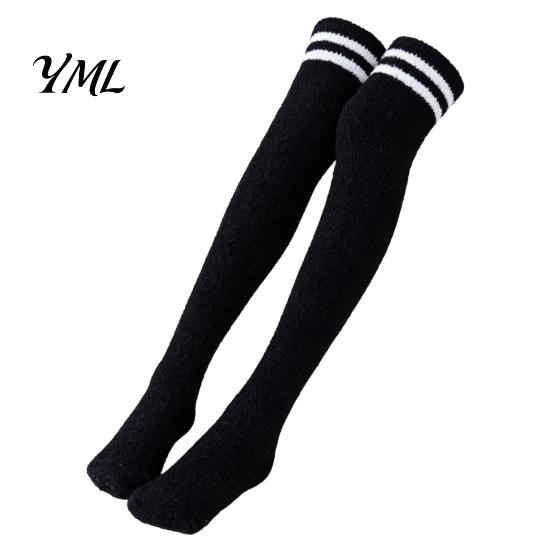 Cozy Fleece Socks 1 Pair Women Thigh High for Winter, Thickened Coral Leg Long Stockings Warmer Stockings, Fluffy Warm Over Knee Boot Girls