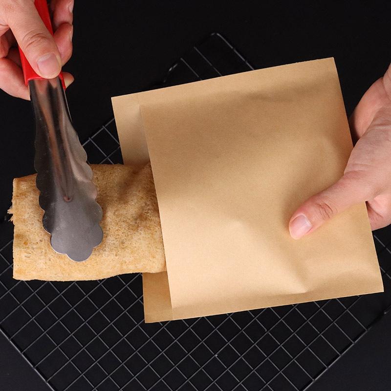 100Pcs Sandwich Wrappers Oil-Proof Bags Party Favor Bag Envelopes Merchandise Bags For Snack Cookie Popcorn Disposable Paper