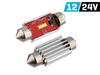 VISION Festoon SV8.5 39mm 12/24V 1x 1860 SMD LED Bulb, Nonpolar, CANBUS, White, 2 Pcs.