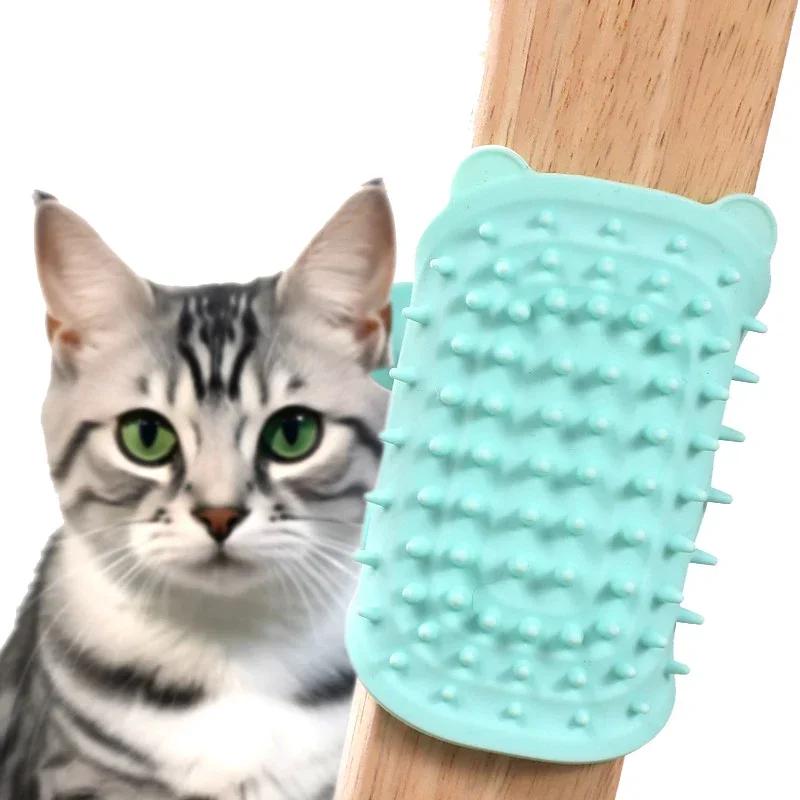 Cat Scratching Comb Silicone Table Leg Scratching Tool Cat Hair Removal Massage Brush Cat Toy Self Cleaning Soothing Pet Supplie