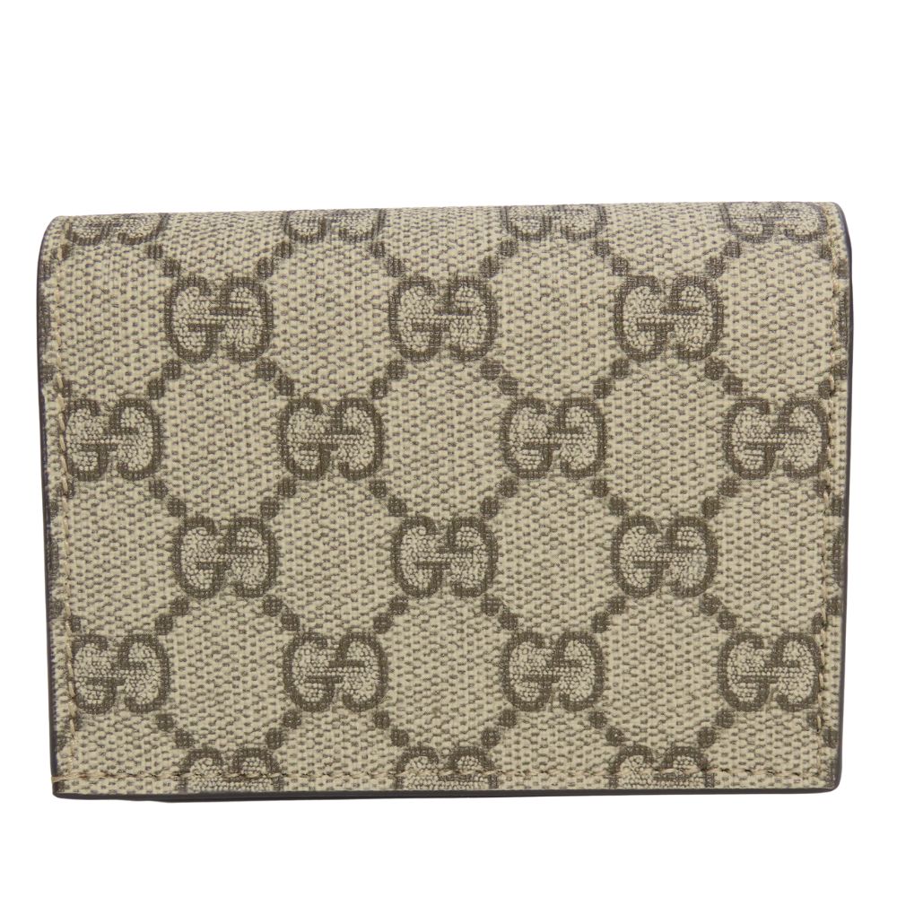 Used GUCCI Bifold Wallet 658610 GG Marmont GG Supreme Canvas/leather Dusting Pink beige By color