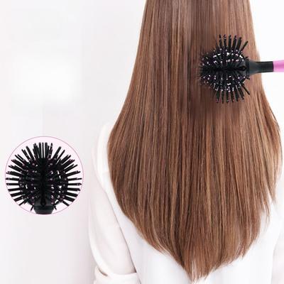 Peine Peine de Masaje Estilo Japonés y Coreano Esférico 3D Peine para Cabello Rizado Aire Flequillo Peine de Peinado Resistente a Altas Temperaturas Peine para el Cuidado del Cabello