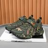Boys' Breathable Camouflage Velcro Sports Shoes for Outdoor Running and Training