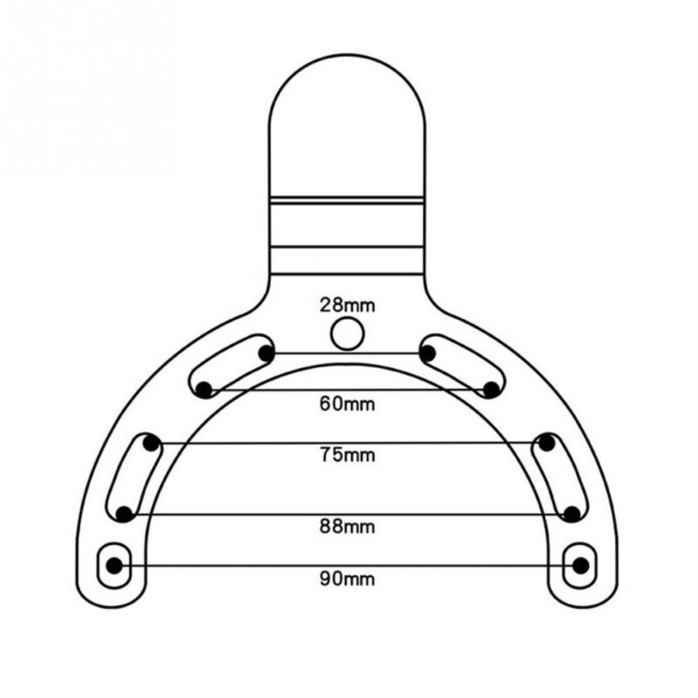 Motorcycle Tank Cap Ball Head GPS Phone MP3 Bracket Come with Bolts and Washers