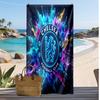 Пляжний рушник з принтом Chelsea FC, швидковисихаючий, м'який, портативний, великий прямокутний пляжний килимок для подорожей, басейну