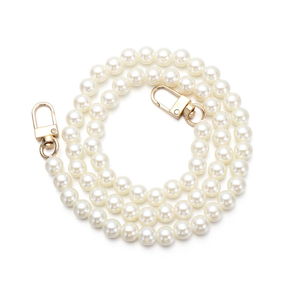 Fashion Pearl Belt Accessories Pearl Strap Bags Handbag Handles DIY Purse Replacement Long Beaded Chain