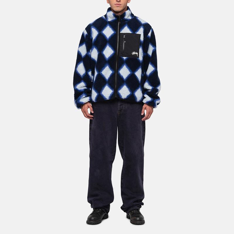 Stüssy Diamantmuster Jacke 118546