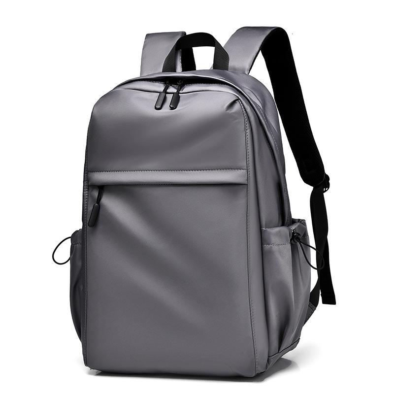Men s commuter backpack, large-capacity computer backpack, business and leisure student schoolbag, waterproof travel bag, backpack. серый