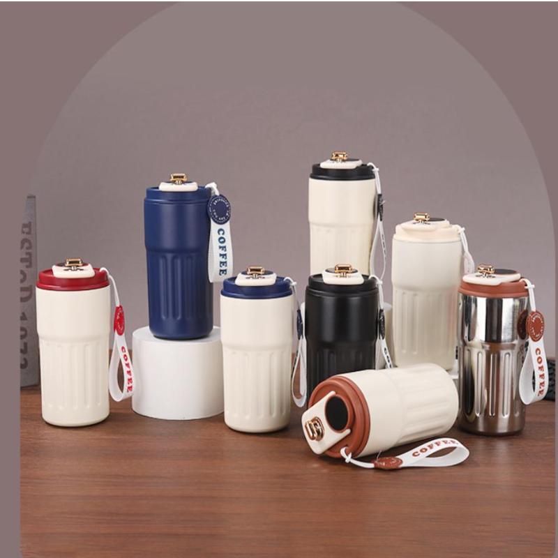 Hochwertiger Becher Heiß- und Kalt-Vakuumisolierter Becher Edelstahlbecher Tragbarer Wasserbecher