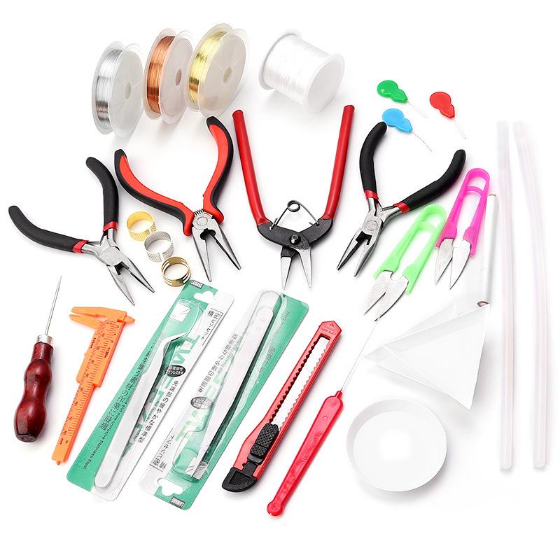 Multifunctional DIY Hand Tools: Pliers & Elastic Cord Accessories Set