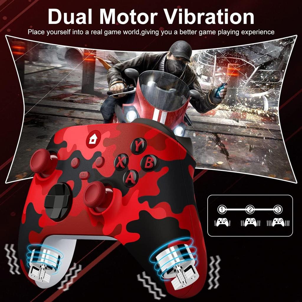 2M Wired Gaming Controller Joystick Gamepad with Dual-Vibration Compatible with PS3, Switch, Windows 11/10/8/7 PC, Laptop, TV Bo