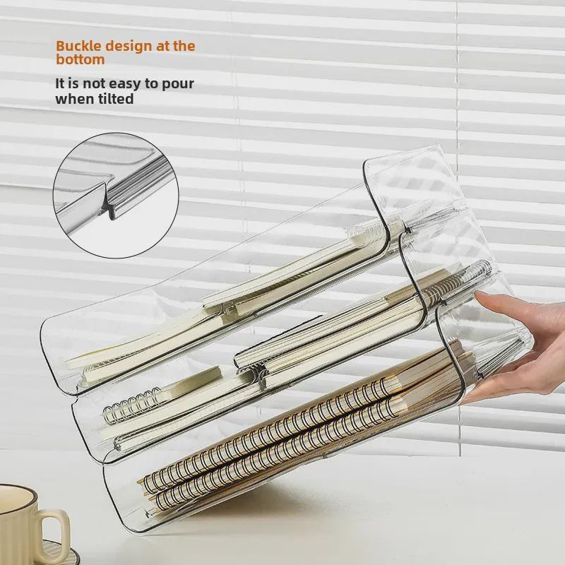 Ștergeți fișierul de desktop acrilic și suportul pentru cărți