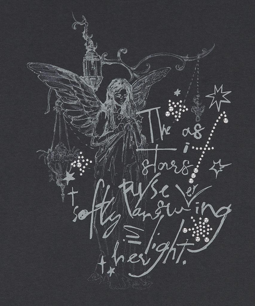 LUVISTRUE El Angelic Graphic Tee(Charcoal)
