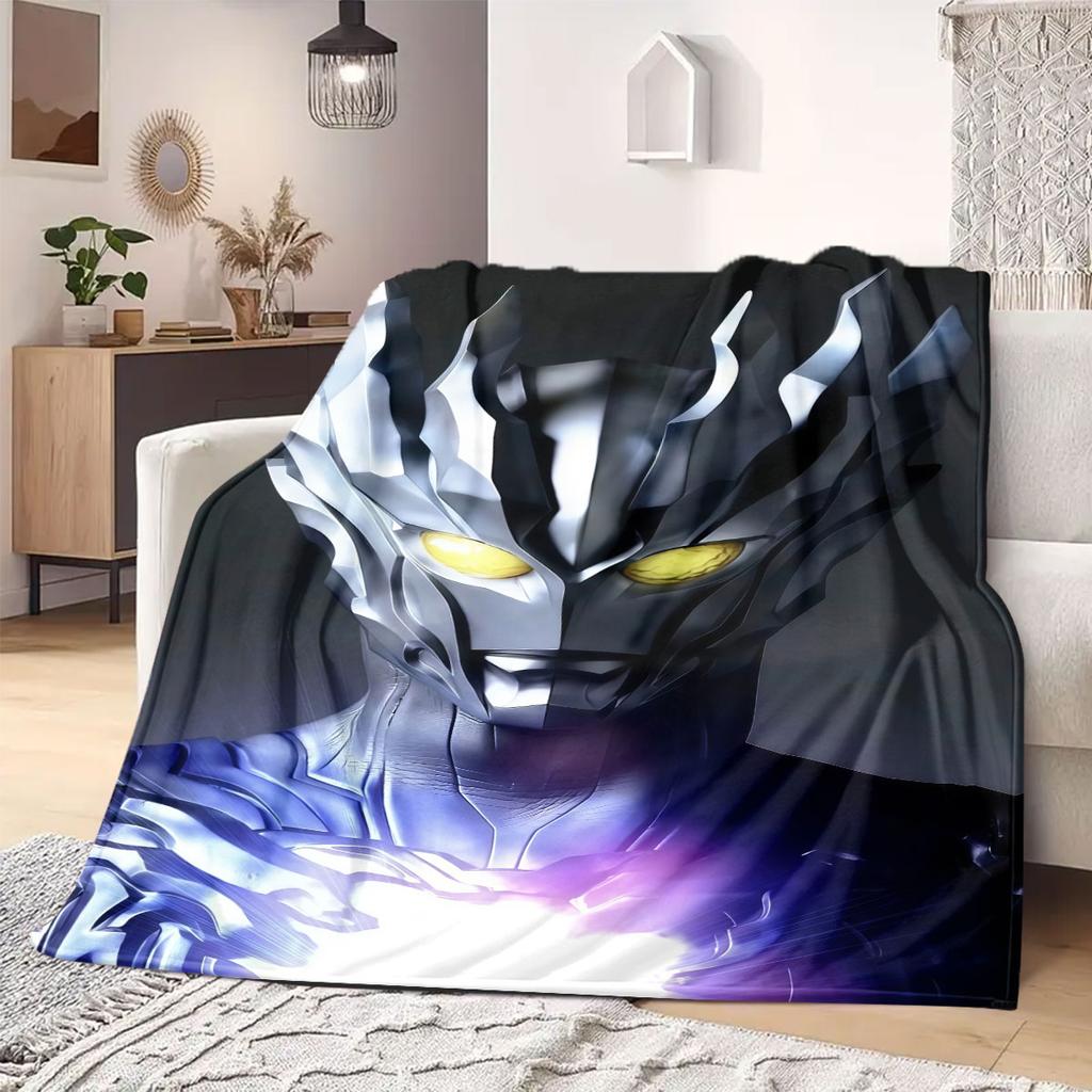 Ultraman anime Flannel Blanket Warm,Comfortable,Suitable for Bedrooms,Sofas,Beds,Chairs,Picnics,Travel