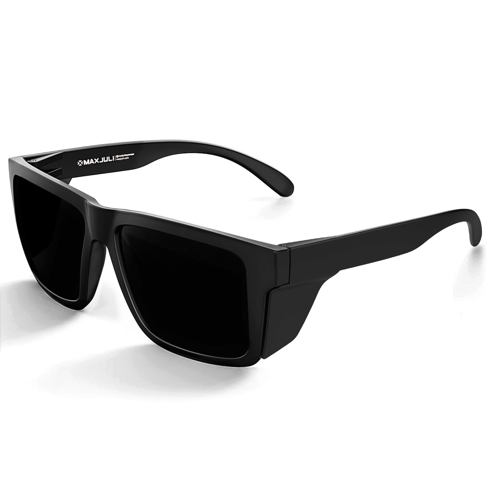 

MAXJULI Z87 Safety Eyeglasses XXL Oversized Sun Glasses Glasses for Big Head Men Ladies Lightweight TR90 TR90 UV400 Side Shield Cycling Driving NON POLARIZED