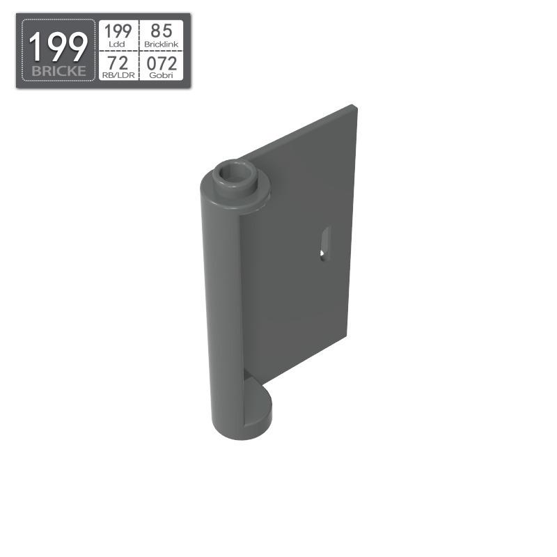 BRICKE 3x4 Right Door (Lot of One) Compatible with Lego 58380 Building Blocks 50g (~29 pcs)