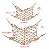 Bird Hanging Toy Hemp Rope Swing Toy Parrot Climbing Rope Net with 4 Metal Hooks Bird Cage Easy to Install