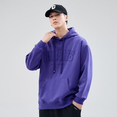 Autumn Heavy Hooded Sweater Men'S Loose Large Size Youth Casual Coat Clothes Top Trendy Brand