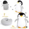 2 In 1 Deformable U-shape Travel Pillows Adult/Kids Penguins Cat Animal Shape Traveling Cushion Plush Toy Neck Pillow