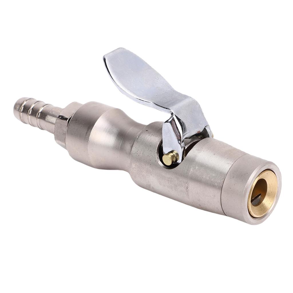 Locking   Chuck 300 PSI 1Celsius4in FNPT Heavy Duty Closed   Brass Straight Lock On Tire Chuck for Tire Inflator Gauge