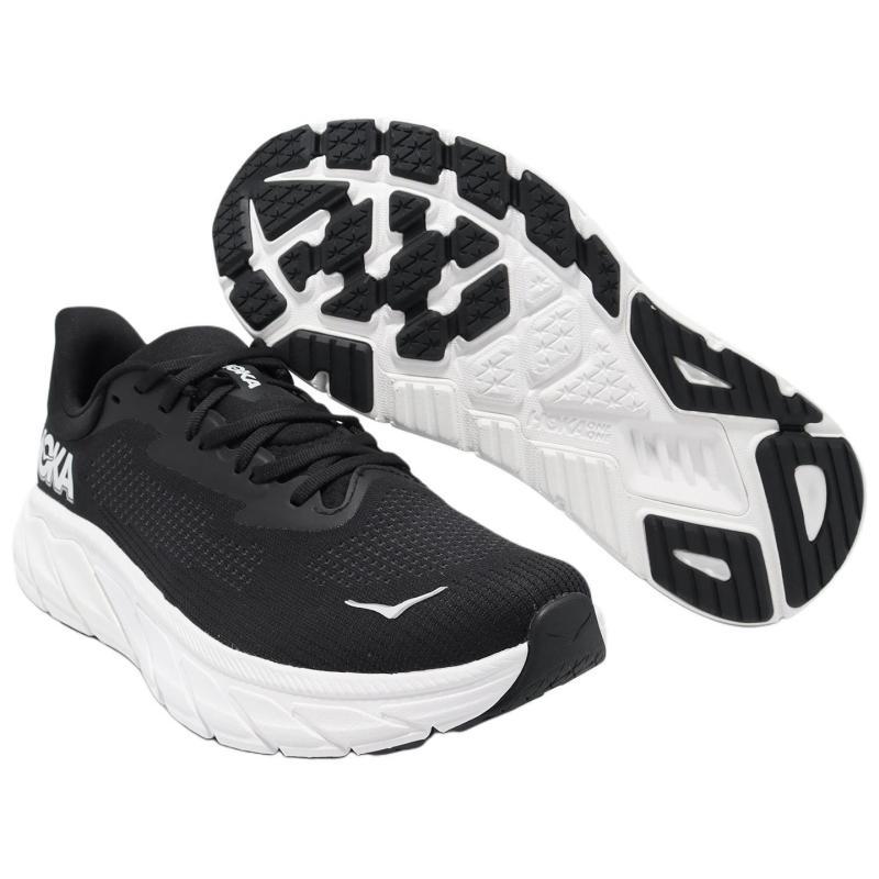 HOKA ONE ONE Arahi 7 2E Wide 'Black White' Sneakers 1147870-BWHT