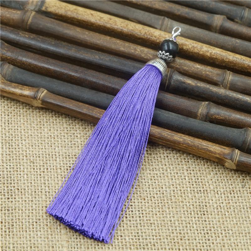 Tassel Ear With Hat Diy Handmade Ear Pendant High-End Lobster Buckle Tassel Ear Pendant