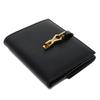 Used 9539 Old Jackie Compact Wallet 035 2169 7941 Vintage Gold Billfold Coin Purse Black Unisex from Japan AUTHENTIC