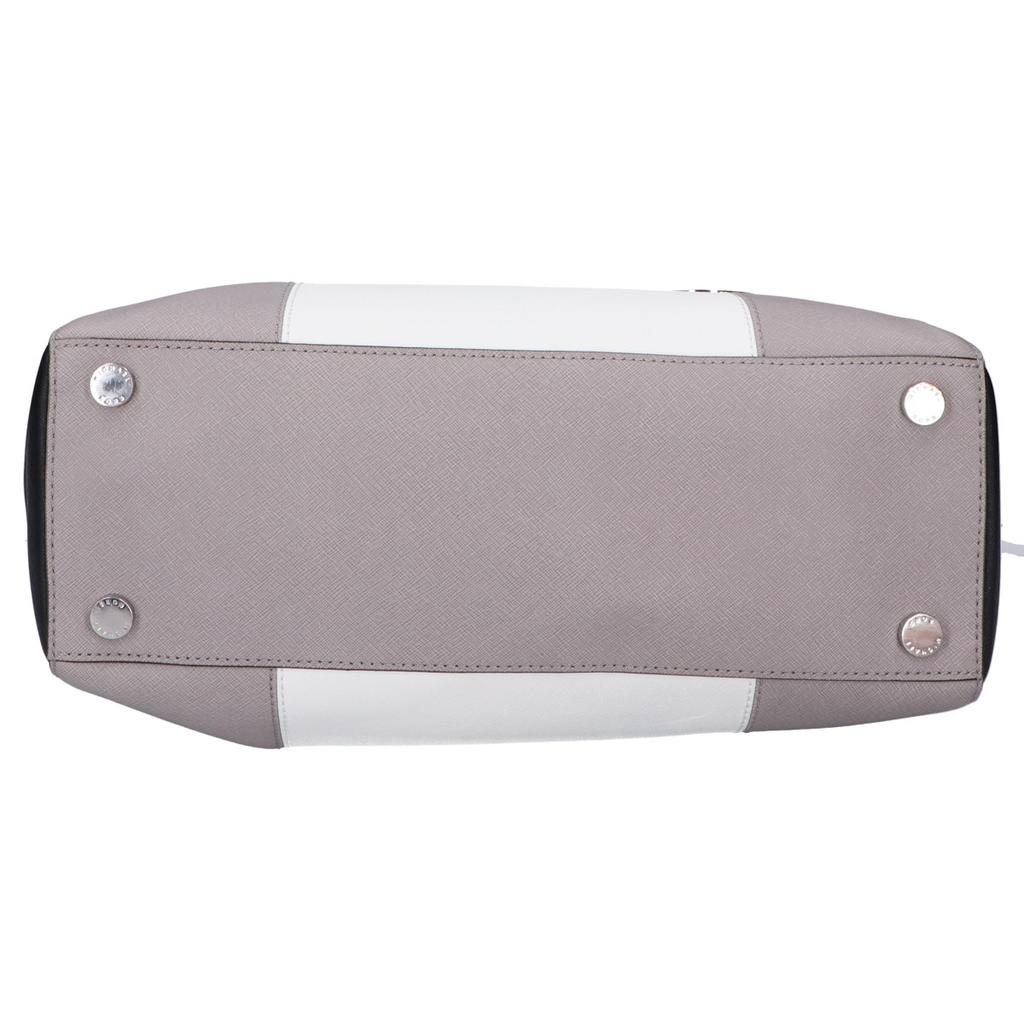 MICHAEL KORS [Excellent Condition] 30T4SJTS7L Leather 2-Way Shoulder Bag Tote Bag Gray / White / BlackUsed